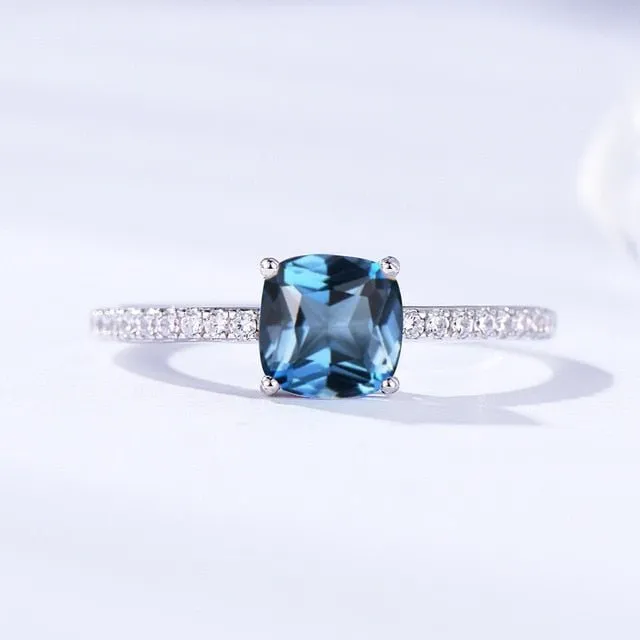 Natural Zultanite Gemstone Ring Women's Solid 925 Sterling Silver Engagement