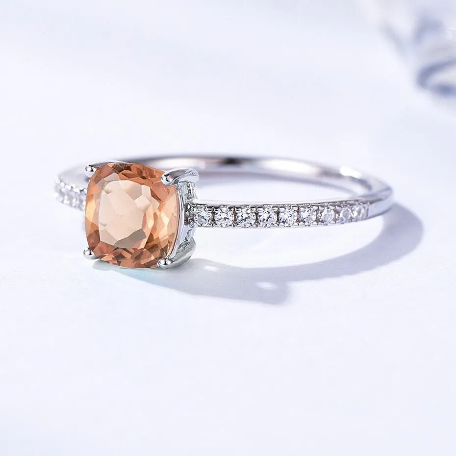 Natural Zultanite Gemstone Ring Women's Solid 925 Sterling Silver Engagement