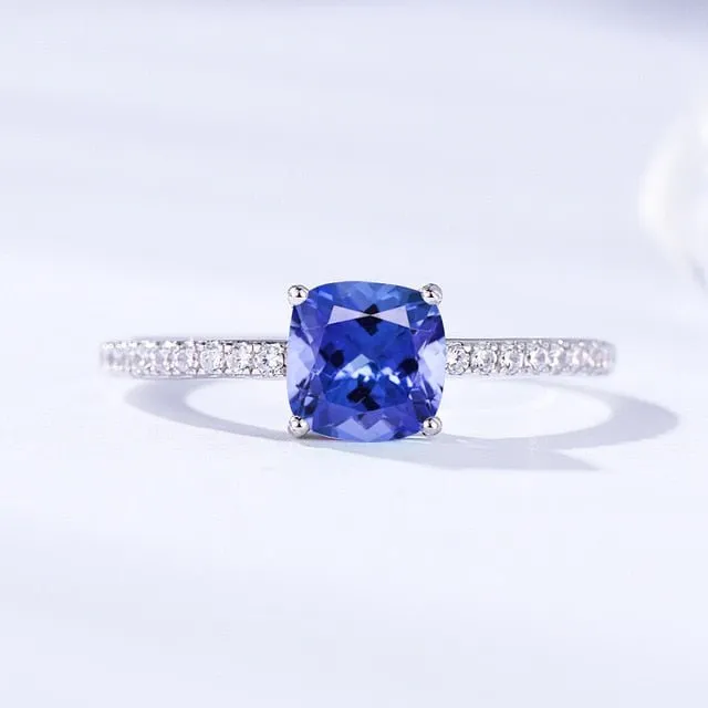 Natural Zultanite Gemstone Ring Women's Solid 925 Sterling Silver Engagement