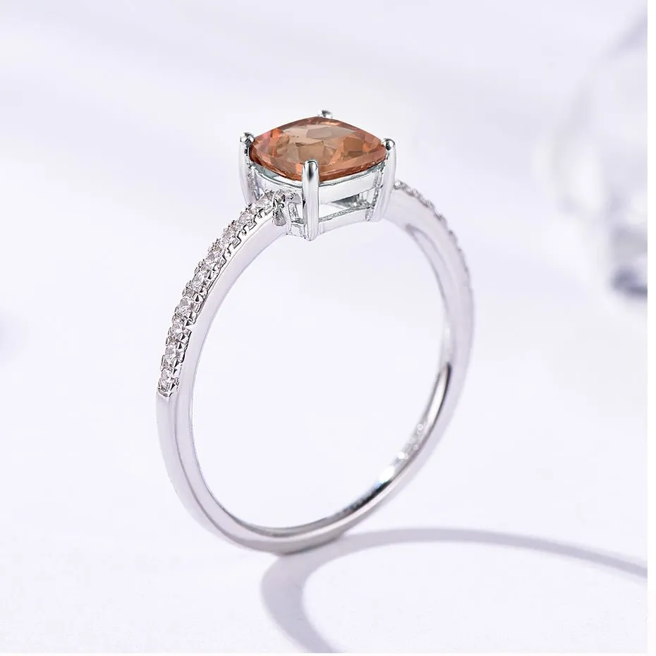 Natural Zultanite Gemstone Ring Women's Solid 925 Sterling Silver Engagement