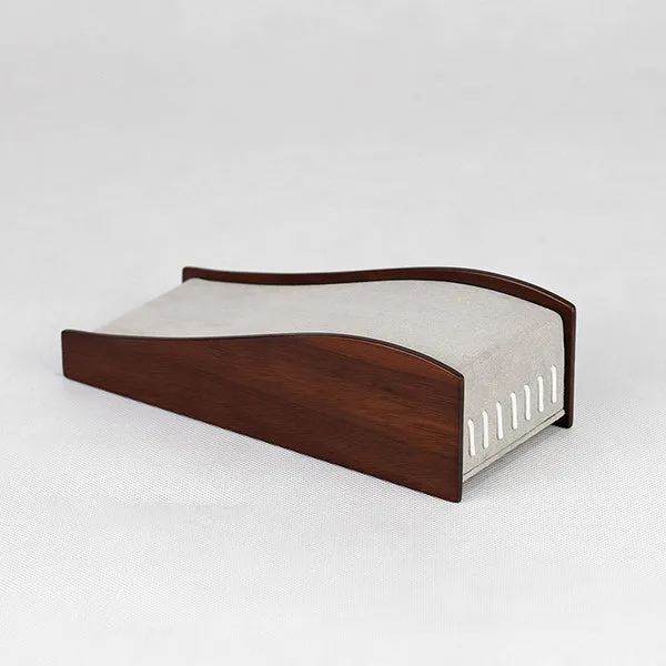 NH020 Wooden Necklace Display Stand Jewelry Ramp Holder