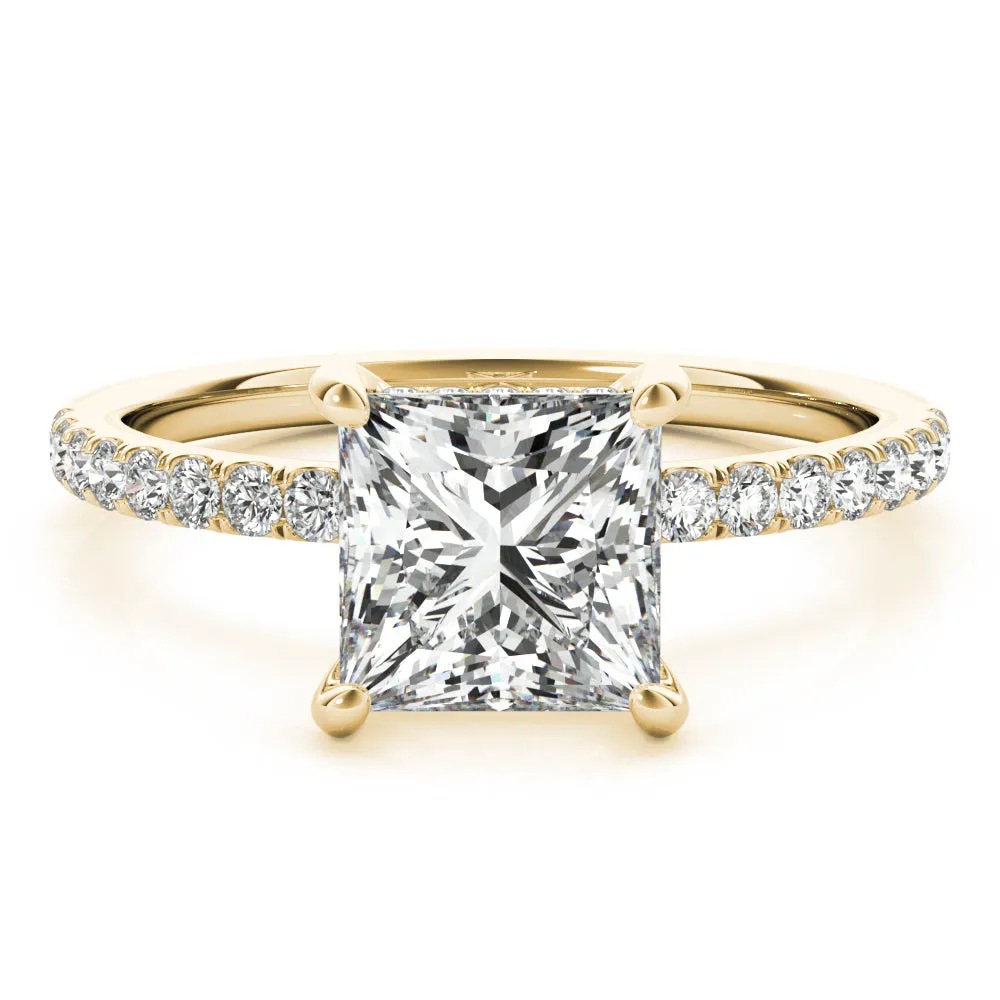 Noa Princess Diamond Solitaire Engagement Ring