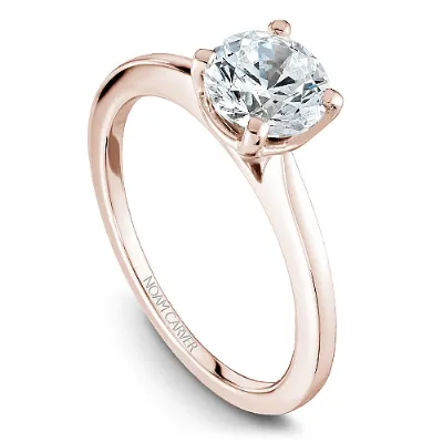 Noam Carver 14kt Rose Gold Round Solitaire