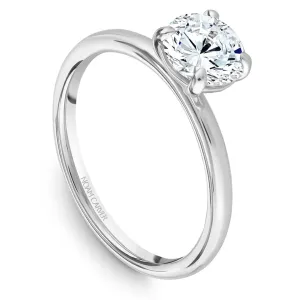 Noam Carver 14kt White Gold Round Solitaire Ring