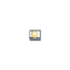 Nomination Composable Gold Horseshoe Link