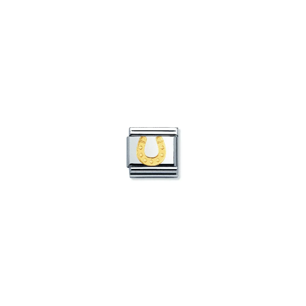 Nomination Composable Gold Horseshoe Link