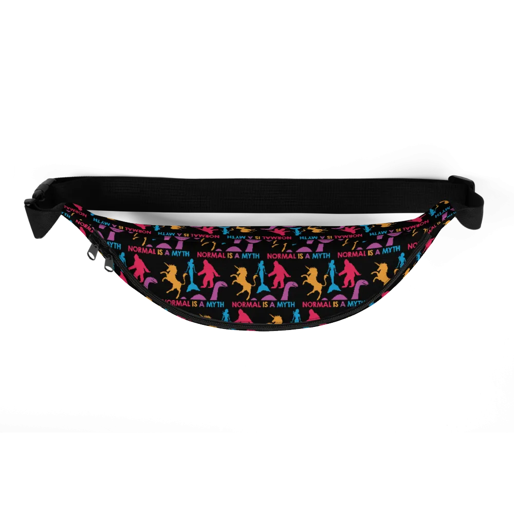 Normal is a Myth (Bigfoot, Mermaid, Unicorn & Loch Ness Monster Pattern) Fanny Pack