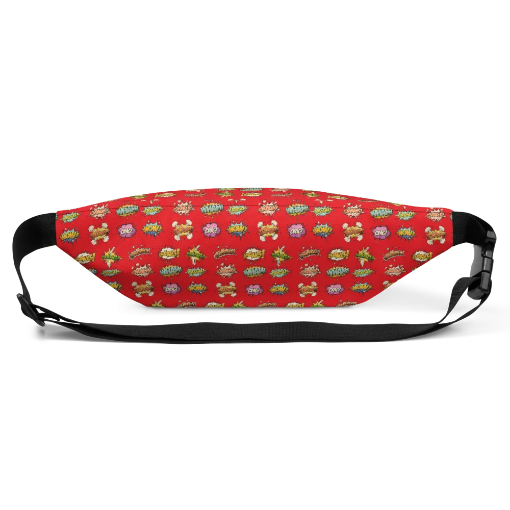 Not All Heroes Use Stairs (Fanny Pack) Comic Book Speech Bubbles Pattern