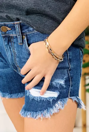 Not Basic Bracelet Set in Mixed Metals