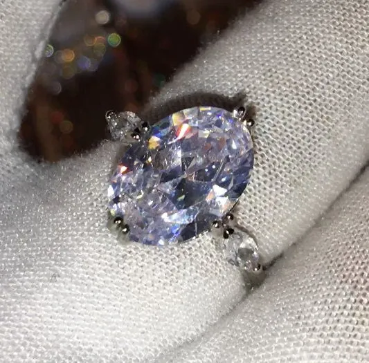 Oval Diamond Ring | Round Diamond Ring | Womens Round Ring | Oval Ring | Oval Engagement Ring | Round Diamond Ring | Wedding Ring | Big Ring