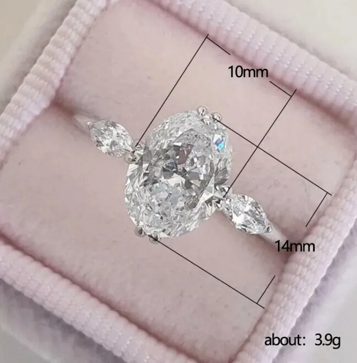 Oval Diamond Ring | Round Diamond Ring | Womens Round Ring | Oval Ring | Oval Engagement Ring | Round Diamond Ring | Wedding Ring | Big Ring