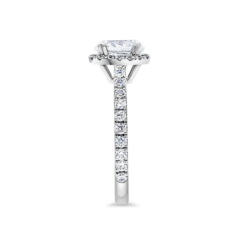 Oval Halo Pavé
