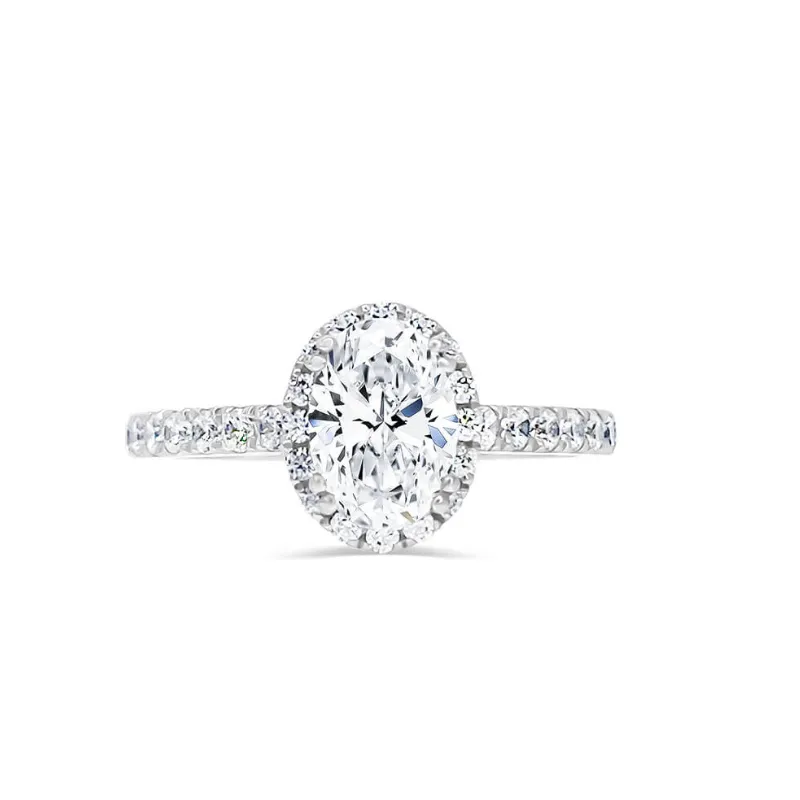 Oval Halo Pavé