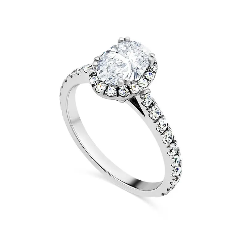 Oval Halo Pavé