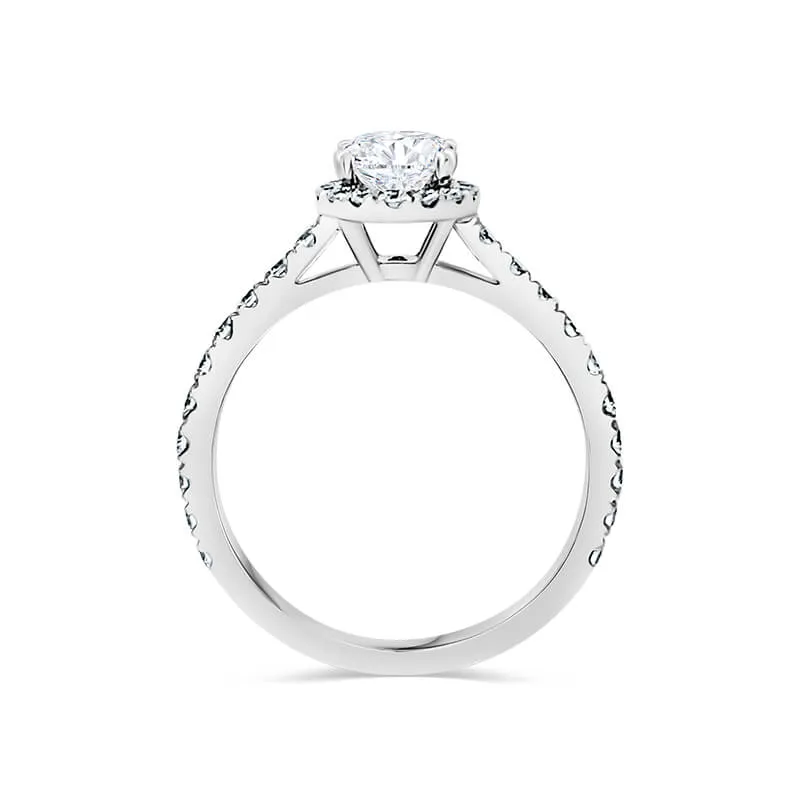 Oval Halo Pavé