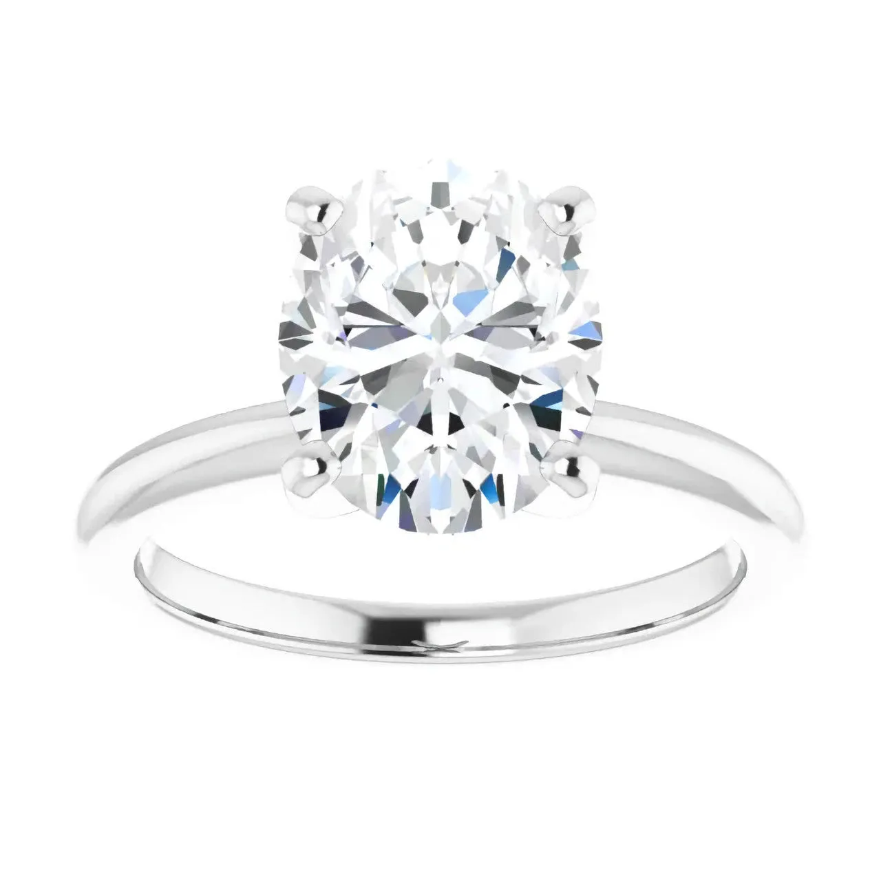 Oval Lab-Grown Diamond Solitaire Ring