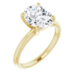 Oval Lab-Grown Diamond Solitaire Ring