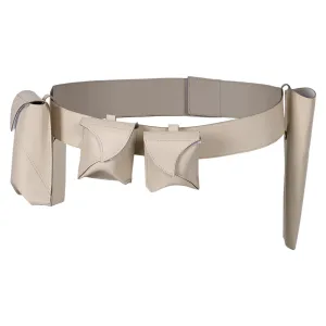 Padmé Amidala Cosplay White Waistbag Fanny Pack Costume Accessories Outfits Halloween Carnival Prop
