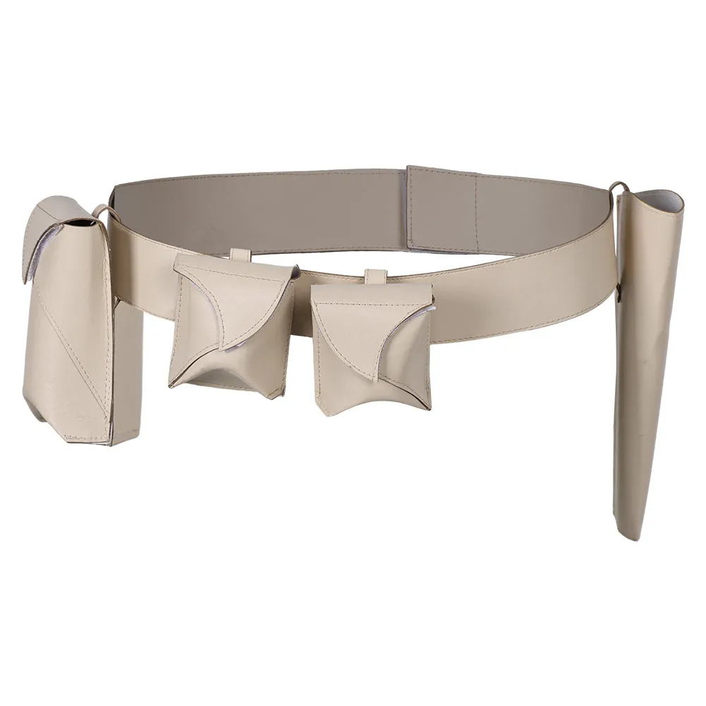 Padmé Amidala Cosplay White Waistbag Fanny Pack Costume Accessories Outfits Halloween Carnival Prop