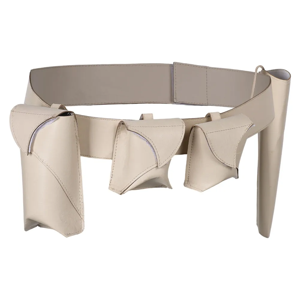 Padmé Amidala Cosplay White Waistbag Fanny Pack Costume Accessories Outfits Halloween Carnival Prop