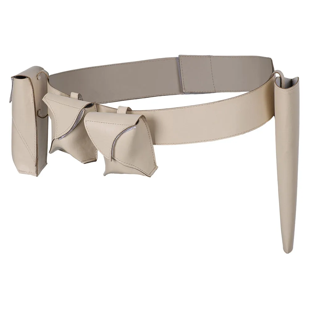 Padmé Amidala Cosplay White Waistbag Fanny Pack Costume Accessories Outfits Halloween Carnival Prop