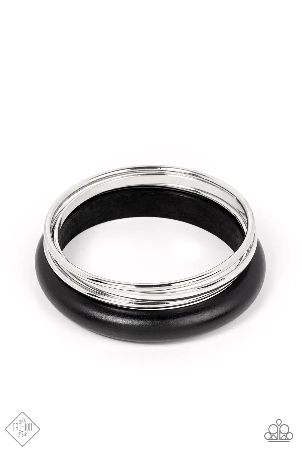Paparazzi Adventurous Attitude - Black Bracelets