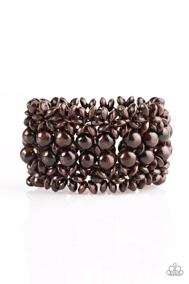 Paparazzi - Tropical Bliss - Brown Bracelet