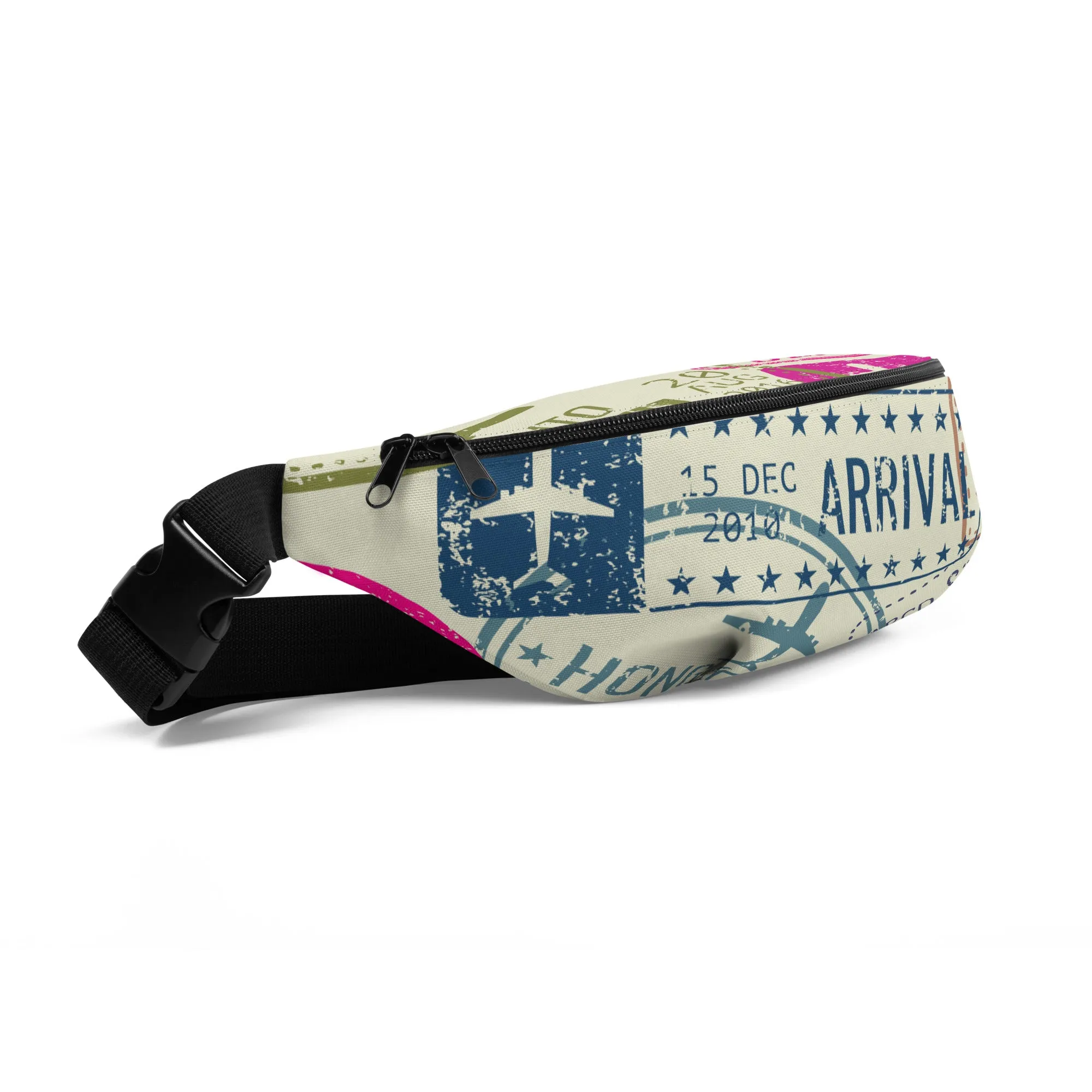 Passport Stamps Fanny Pack