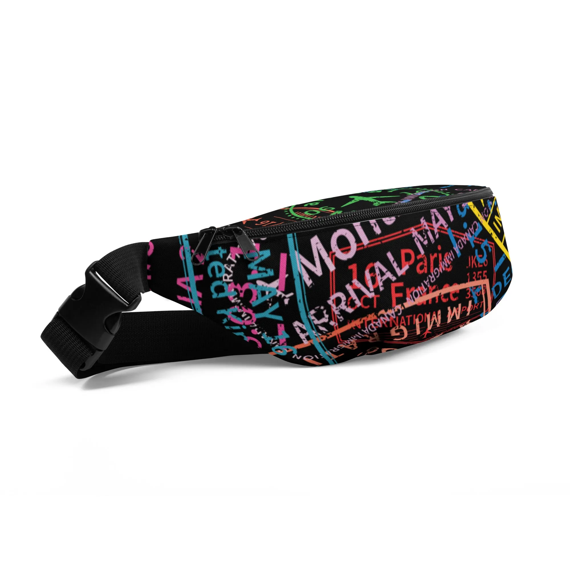 Passport Stamps Fanny Pack