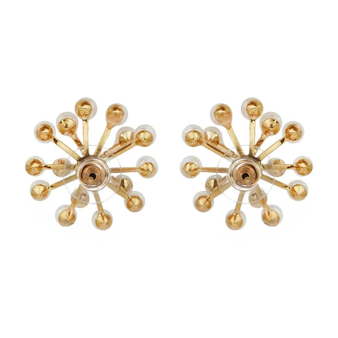 Pearl Cluster Stud Earrings