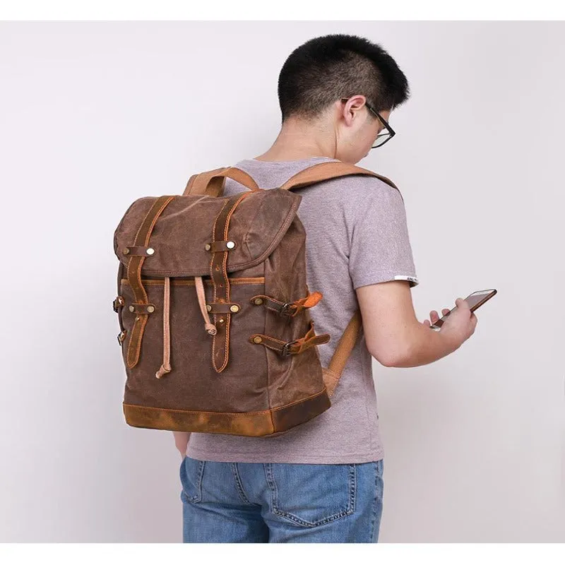 Perfect School College Canvas Daypack