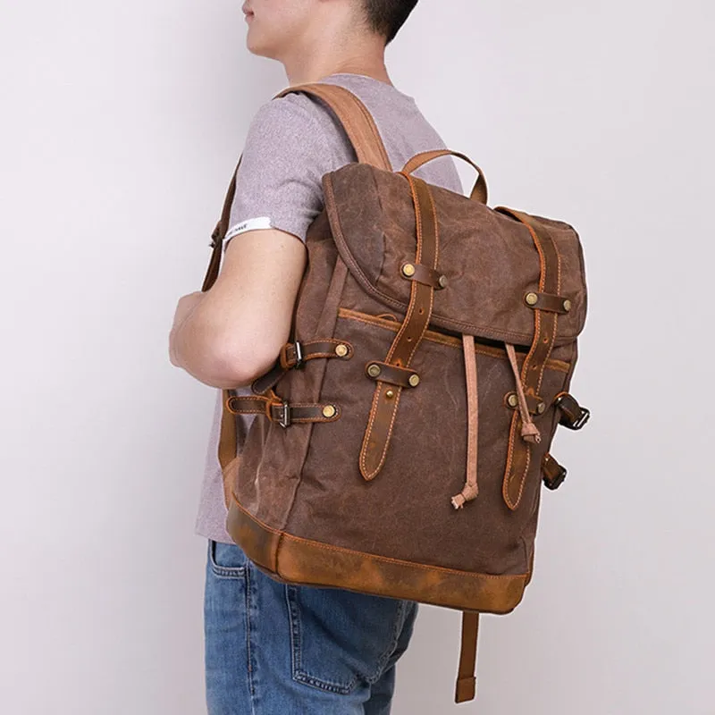 Perfect School College Canvas Daypack