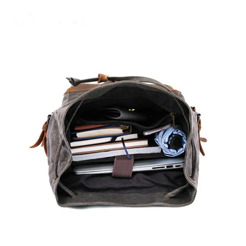 Perfect School College Canvas Daypack
