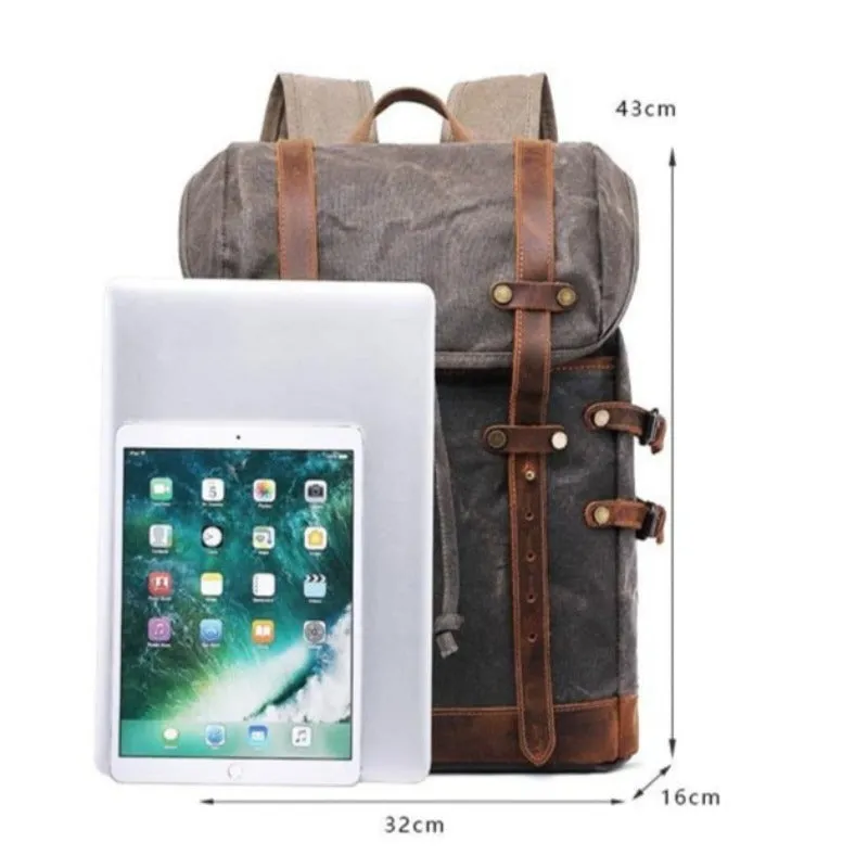 Perfect School College Canvas Daypack