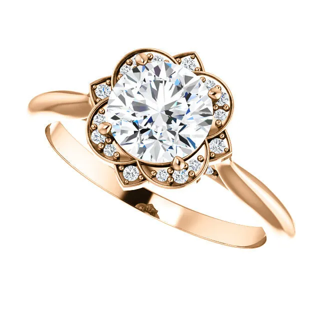 Petal Engagement Ring