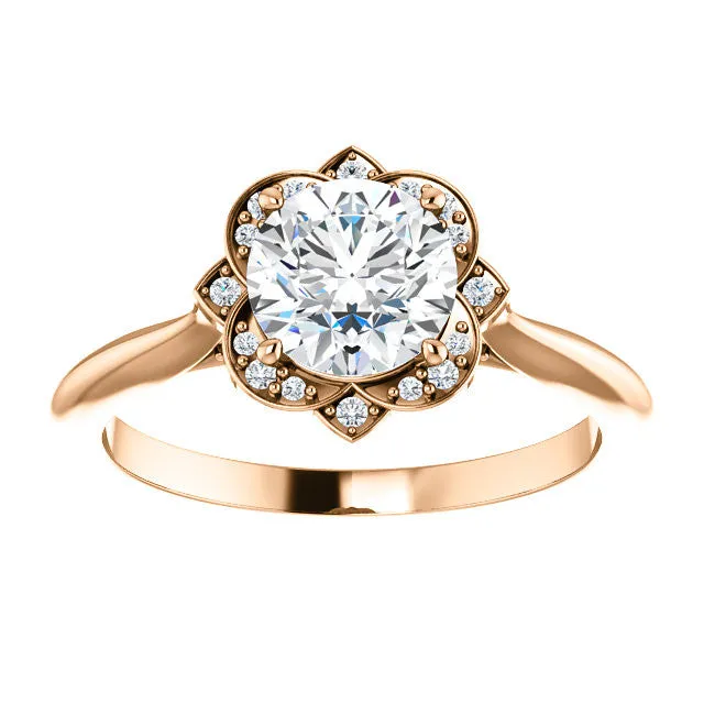 Petal Engagement Ring