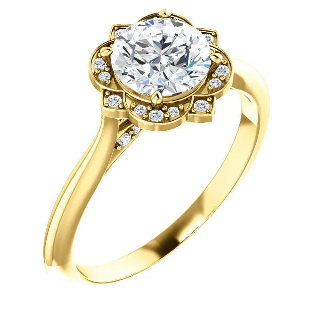 Petal Engagement Ring