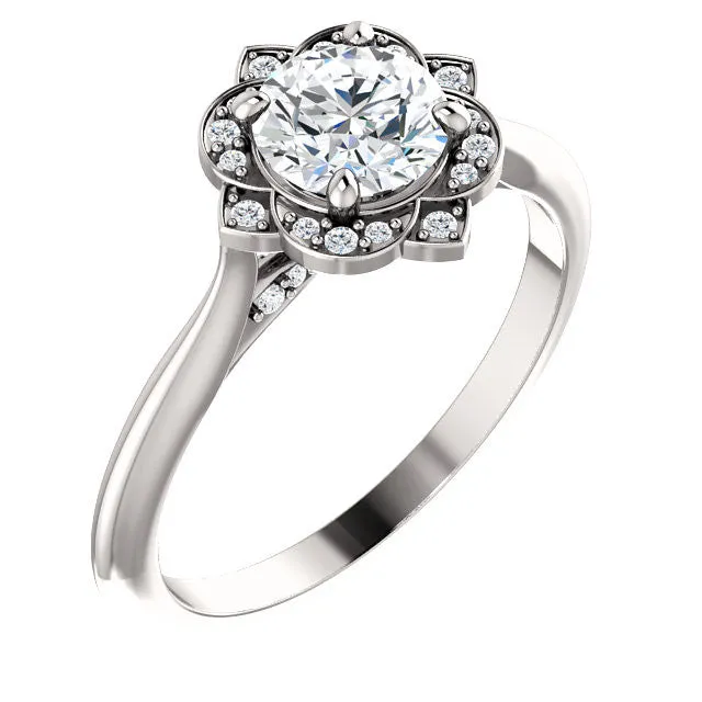 Petal Engagement Ring