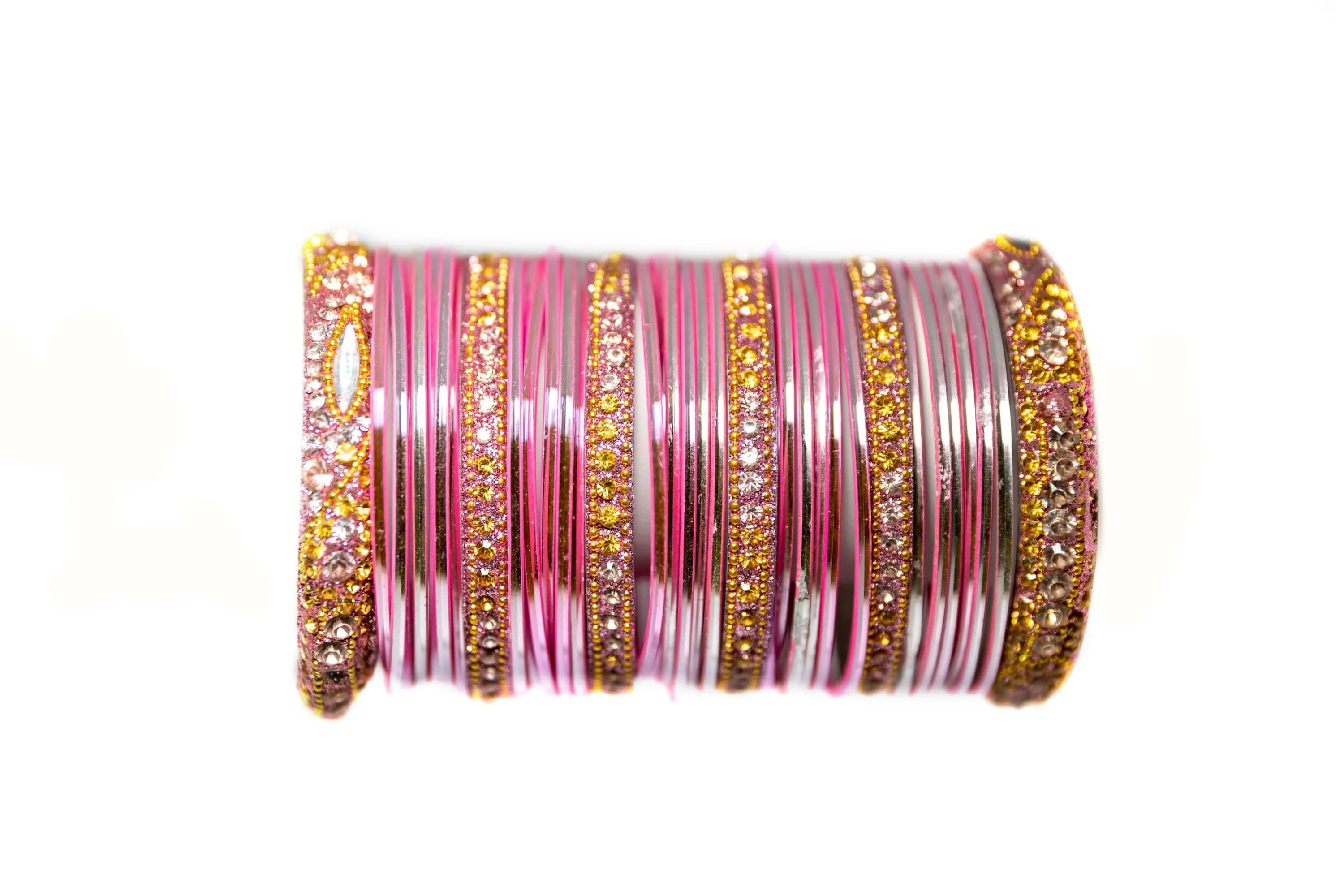 Pink Metal Bangles