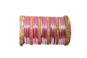 Pink Metal Bangles