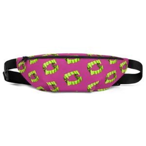 Pink Neon Green Vampire Fang Teeth Fanny Pack