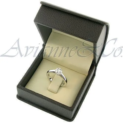 Platinum Diamond Solitaire Engagement Ring 0.79 Ctw