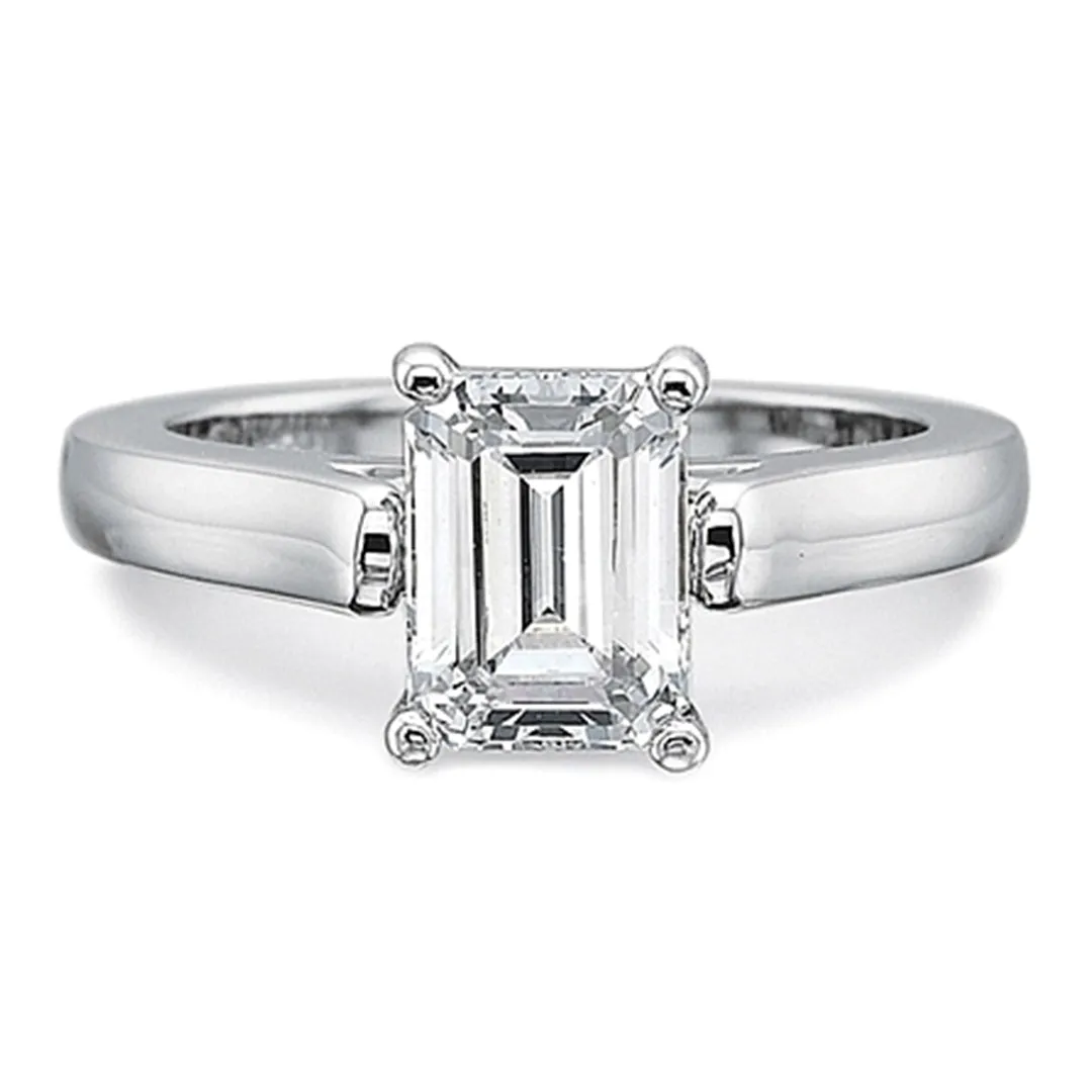 Precision Set Flush Fit Solitaire Diamond Engagement Ring
