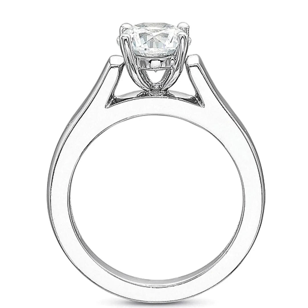Precision Set Flush Fit Solitaire Diamond Engagement Ring