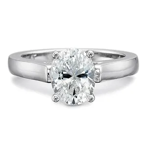 Precision Set Flush Fit Solitaire Diamond Engagement Ring