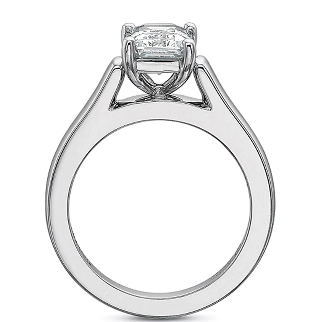 Precision Set Flush Fit Solitaire Diamond Engagement Ring
