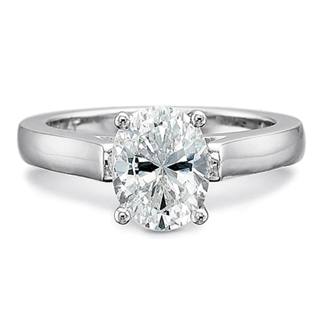 Precision Set Flush Fit Solitaire Diamond Engagement Ring