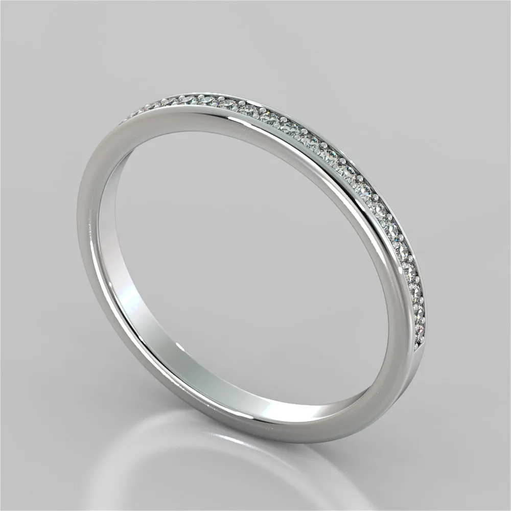 Princess Cut Pavé Style Halo Engagement Ring