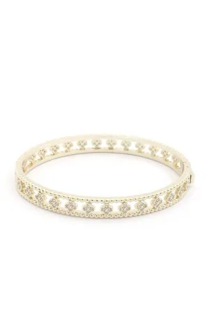 Quatrfoil Shape Metal Bracelet