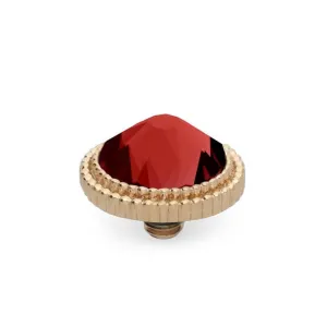 Qudo Fabero 10mm Gold Topper - Scarlet